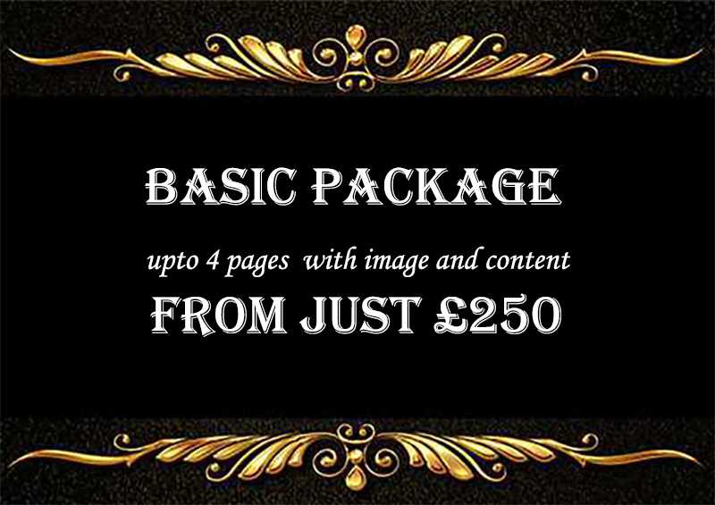 Basic web design package for just £250 Basic web design package for just £250