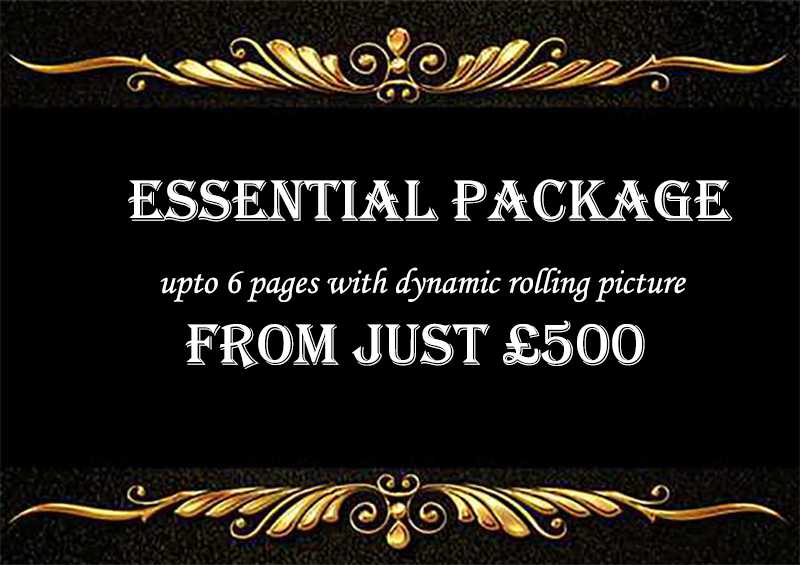Essential web design package for just ￡500